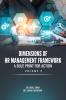 DIMENSIONS OF HR MANAGEMENT FRAMEWORK: A BLUE PRINT FOR ACTION Volume 2