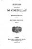 Oeuvres ComplÃ¨tes De Condillac Volume 1