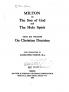 On the Son of God and the Holy Spirit from His Treatise on Christian Doctrine Volume