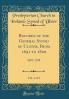 Records of the General Synod of Ulster From 1691 to 1820 Vol. 1 of 3: 1691-1720 (Classic Reprint)