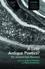 Late Antique Poetics?