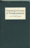 Continuous Groups Of Transformations