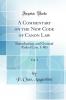 Commentary on the New Code of Canon Law Vol. 1: Introduction and General Rules (Can. 1-86) (Classic Reprint)