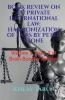 BOOK REVIEW ON EU PRIVATE INTERNATIONAL LAW: HARMONIZATION OF LAWS BY PETER STONE