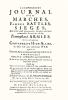 Compendious Journal of All the Marches Famous Battles & Sieges (of Marlborough)
