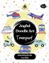 Joyful Doodle Art - Transport - Colouring book for Kids