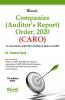 COMPANIES (AUDITOR’S REPORT) ORDER 2020 (CARO)