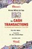 Know When to Say No to Cash Transactions