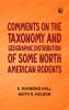 Comments on the Taxonomy and Geographic Distribution of Some North American Rodents