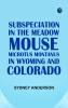 Subspeciation in the Meadow Mouse Microtus montanus in Wyoming and Colorado
