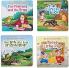 Story Books for Kids (Set of 4 Books) - Illustrated Board Book for Children - Jungle Book The Princess and the Frog Three Little Pigs The Ant and the Grasshopper - Age 0 - 2 Years