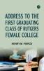 Address to the First Graduating Class of Rutgers Female College