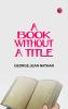 A Book Without a Title