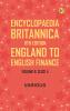 Encyclopaedia Britannica 11th Edition England to English Finance Volume 9 Slice 4