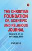 The Christian Foundation Or Scientific and Religious Journal Volume I No. 11 November 1880