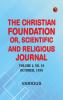 The Christian Foundation Or Scientific and Religious Journal Volume I No. 10. October 1880