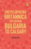 Encyclopaedia Britannica 11th Edition Bulgaria to Calgary