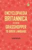 Encyclopaedia Britannica 11th Edition Grasshopper to Greek Language