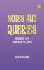 Notes and Queries Number 169 January 22 1853