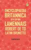 Encyclopaedia Britannica 11th Edition Lamennais Robert de to Latini Brunetto