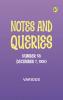 Notes and Queries Number 58 December 7 1850