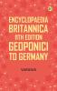 Encyclopaedia Britannica 11th Edition Geoponici to Germany