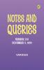 Notes and Queries Number 210 November 5 1853