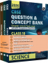 CBSE Question and Concept Bank (QCB) Class 10 Science Mathematics (Standard) and Social Science Combo Set of 3 Books