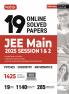 MTG 19 JEE Main Online 2025 Session-1 & 2 Previous Year Solved Papers (Original Papers of All Shift) Physics Chemistry & Mathematics | Chapter-wise Graphical Analysis | PYQs Book for 2026 Exam
