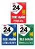 MTG 24 Years JEE MAIN (2025-2002) Chapterwise Topicwise Previous Years Solved Papers Physics Chemistry & Mathematics PYQ Book For 2026 Exam | 181 JEE Main ONLINE & OFFLINE Papers (Set of 3)