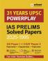 Arihant  IAS Prelims Solved Papers (2025-1995) | 31 Years UPSC Powerplay | GS Paper 1 & CSAT Paper 2 | Paperwise Chapterwise & Topicwise | 3500+ Revision Bullets | English Medium