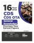 Disha 16 Year-wise CDS & CDS OTA General Knowledge Previous Year Solved Papers (2018 - 2025) Phase I & II with 3 Practice Sets  3rd Edition | Combined Defence Services PYQs
