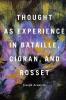 Thought as Experience in Bataille Cioran and Rosset