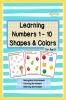 Learning Numbers 1 - 10 Shapes & Colors: Numbers Recognition Workbook Counting Worksheets Match The Following Worksheets