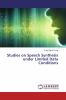 Studies on Speech Synthesis under Limited Data Conditions