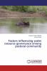 Factors influencing water resource governance among pastoral community