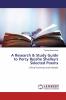 A Research & Study Guide to Percy Bysshe Shelley's Selected Poems