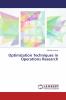 Optimization Techniques in Operations Research