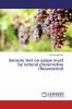 Sensory test on grape must by natural preservative (Resveratrol)