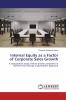 Internal Equity as a Factor of Corporate Sales Growth