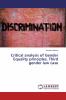 Critical analysis of Gender Equality principles Third gender law case