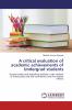 A critical evaluation of academic achievements of Undergrad students