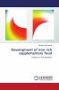 Development of iron rich supplementary food