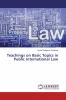 Teachings on Basic Topics in Public International Law