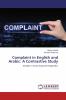 Complaint in English and Arabic: A Contrastive Study