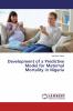 Development of a Predictive Model for Maternal Mortality in Nigeria