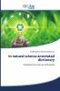 In natural science annotated dictionary
