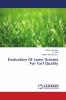 Evaluation Of Lawn Grasses For Turf Quality