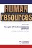 Analysis of human resource practices