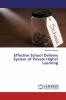 Effective School Delivery System of Private Higher Learning